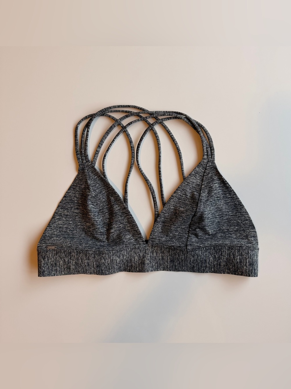Victoria's Secret Heathered Strappy Bralette - Charcoal Gray